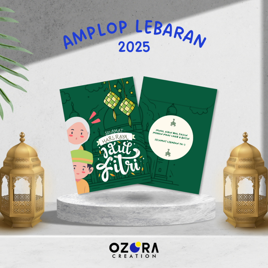 

Amplop Lebaran Kecil 2025 | Amplop THR 2025 | Ukuran 7 cm x 10 cm | Isi 6 pcs | OZ06