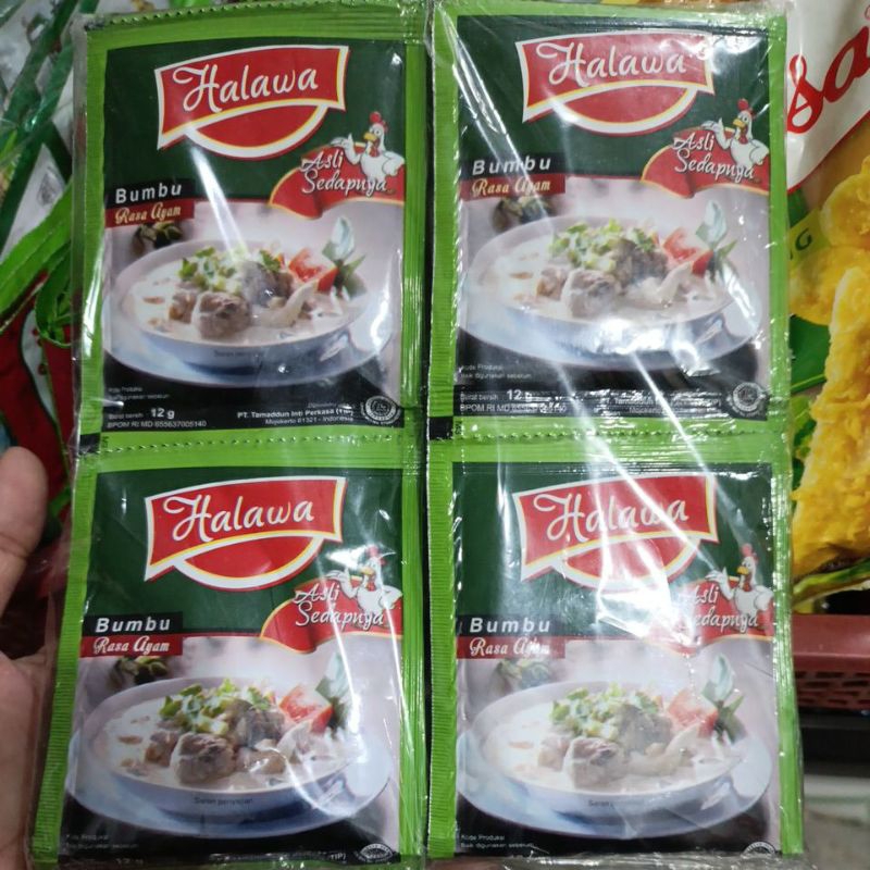 

Halawa bumbu kaldu ayam 12gr