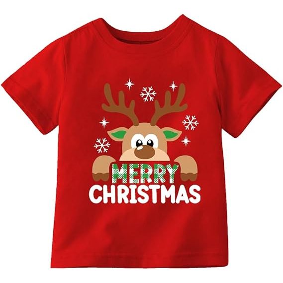 Kidsnesia - Deer Merry Christmas T-shirt