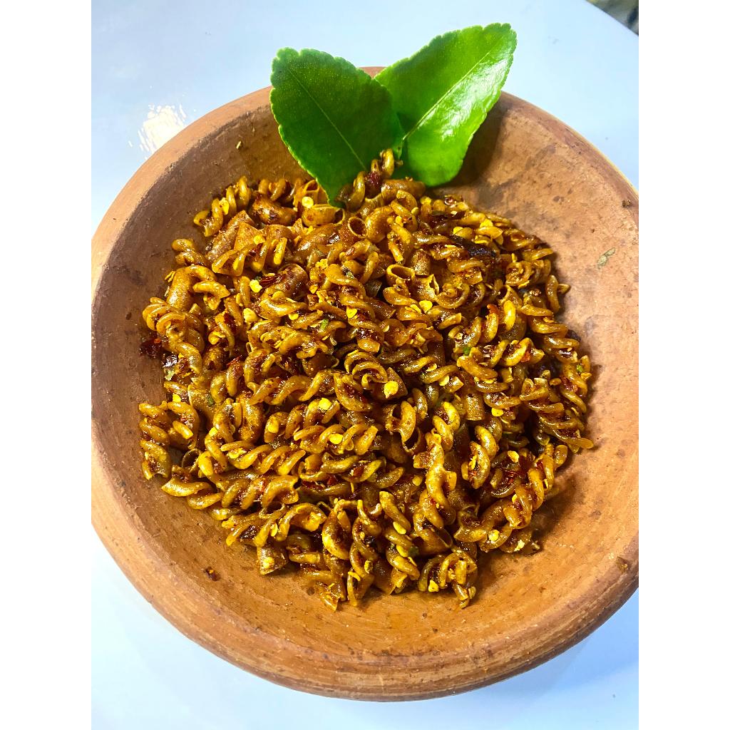 Softcookies_ Pawon Kadeudeuh - Makaroni Spiral Pedas Cemilan Makaroni Uril Seblak Kering Kriuk Bumbu