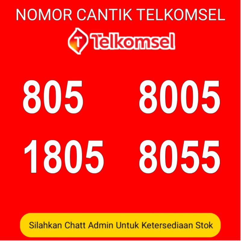 NOMOR CANTIK TELKOMSEL SIMPATI SERI BOS BOSS IBOS 805 1805 8005 8055