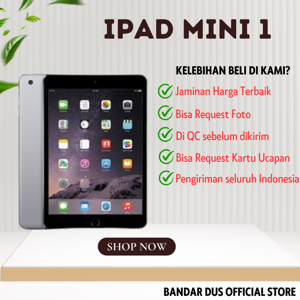 IPAD MINI 1 16GB 32GB Wifi Only Second Original Ex Inter