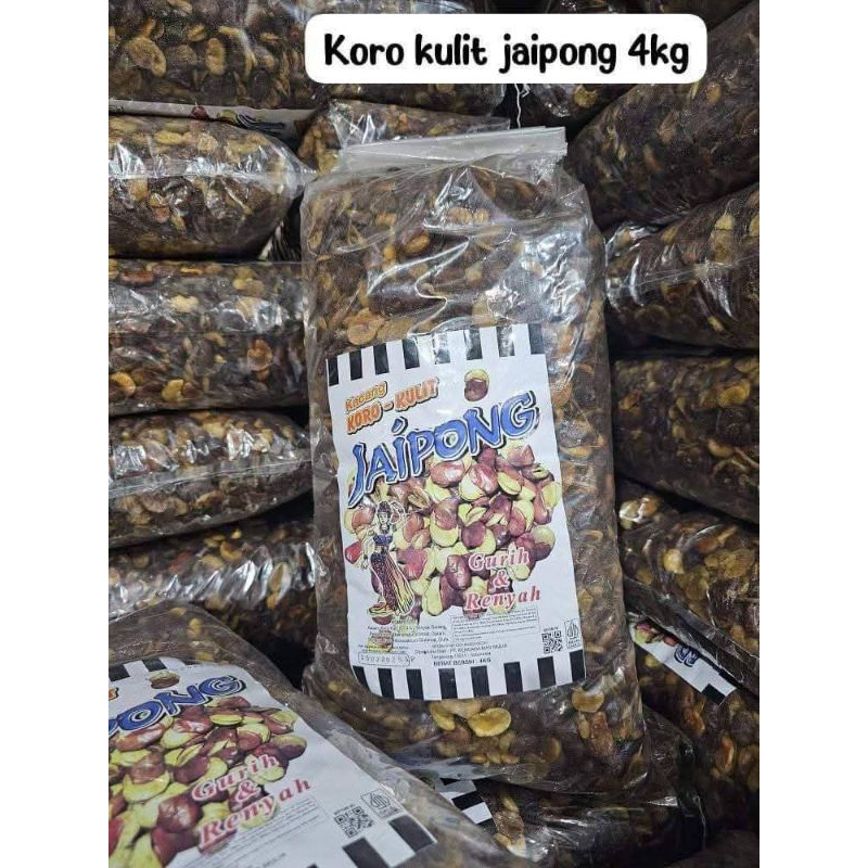 

KACANG KORO KULIT JAIPONG 4KG (1BALL) - KACANG GURIH ASIN