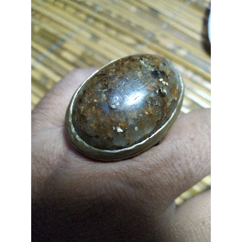 Batu Akik Bulu Macan Emas Babon Natural Unik kode 13/247