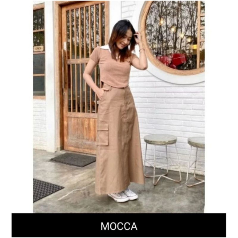 Rok panjang cargo/Rok panjang_linen cargo/lock cargo