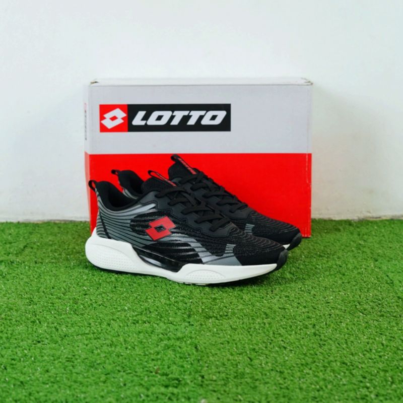 Sepatu Lari Lotto Atico Black Original