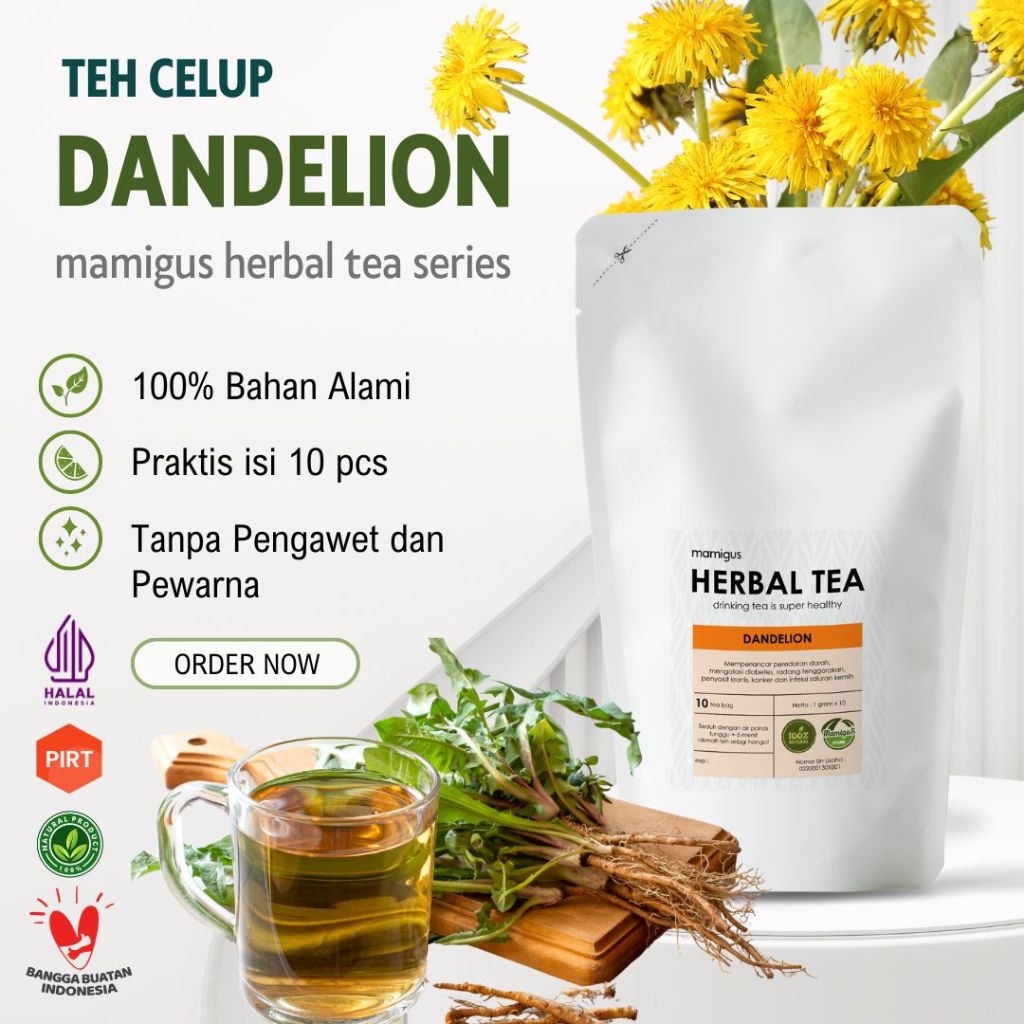 

TEH CELUP DANDELION / Teh Bunga Dandelion / Dandelion Tea / Teh Herbal Alami
