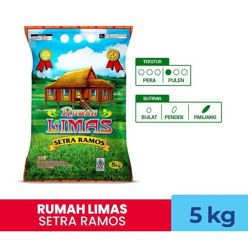 

Beras Rumah limas Setra Ramos 5kg