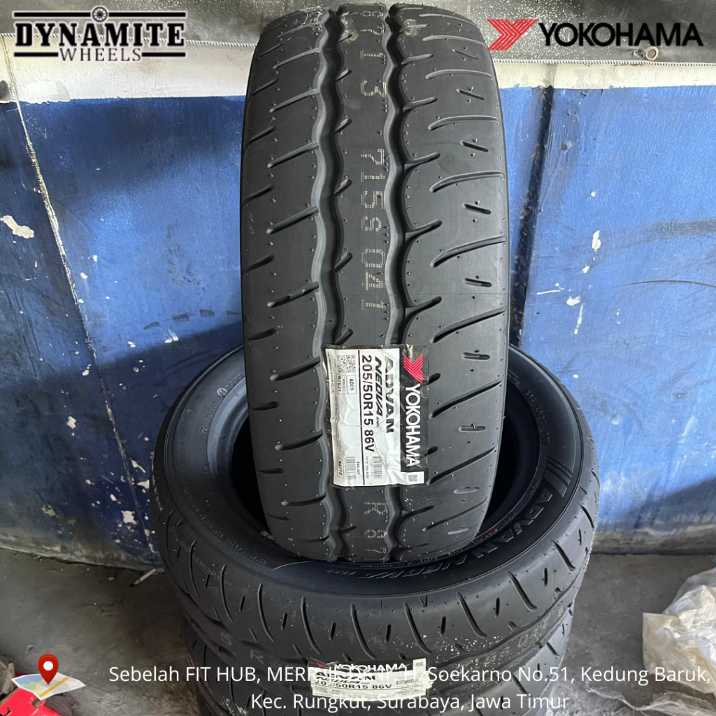 BAN MOBIL RACING SEMISLICK 205 50 R15 YOKOHAMA ADVAN NEOVA AD09 BAN SEMISLICK MURAH RING 15