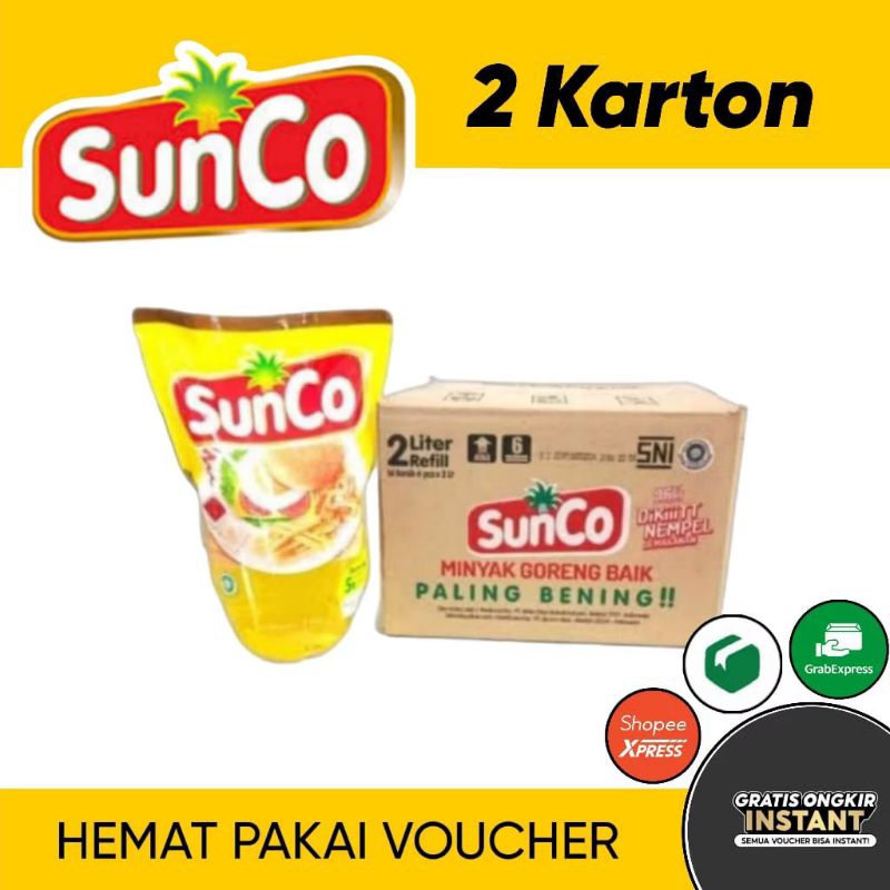 

minyak goreng SUNCO 2L 2dus (khusus instan)
