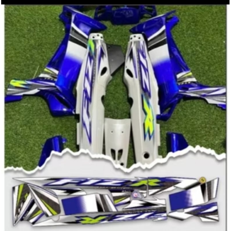 STRIPING VARIASI FIZR 2004 BIRU FIZ R custom YAMAHA