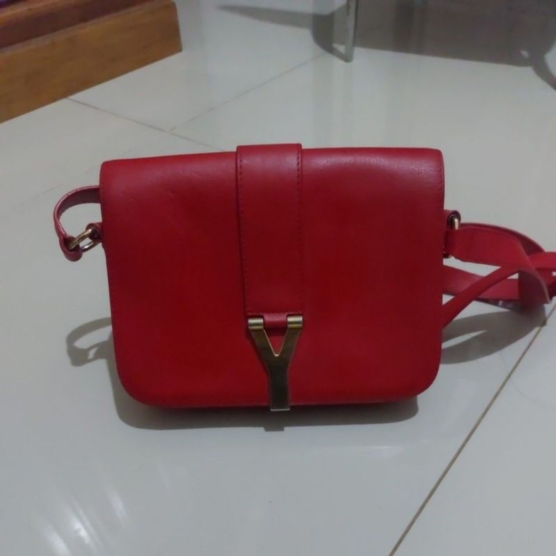 preloved ligne flap bag ysl