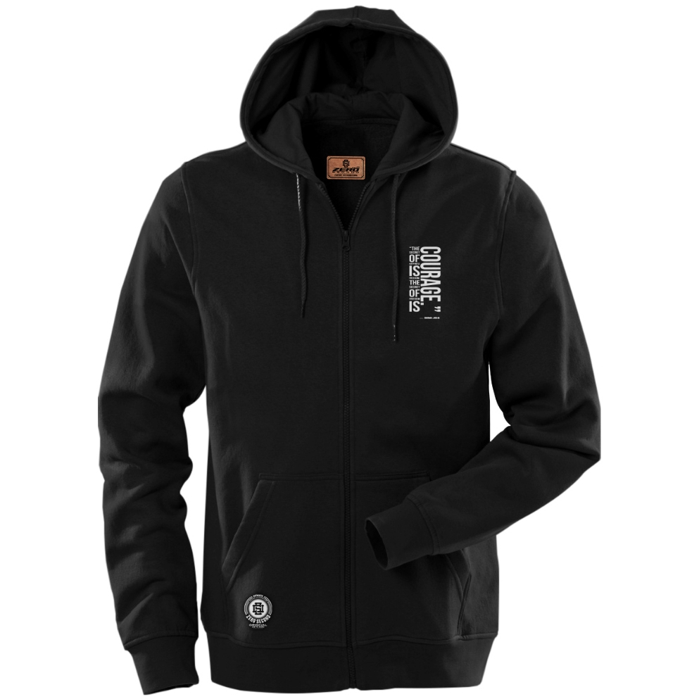 Zero.SCN Sweater Hoodie Jacket Zipper Resleting Hitam Pria dan wanita OverSized Jeket Distro Permium