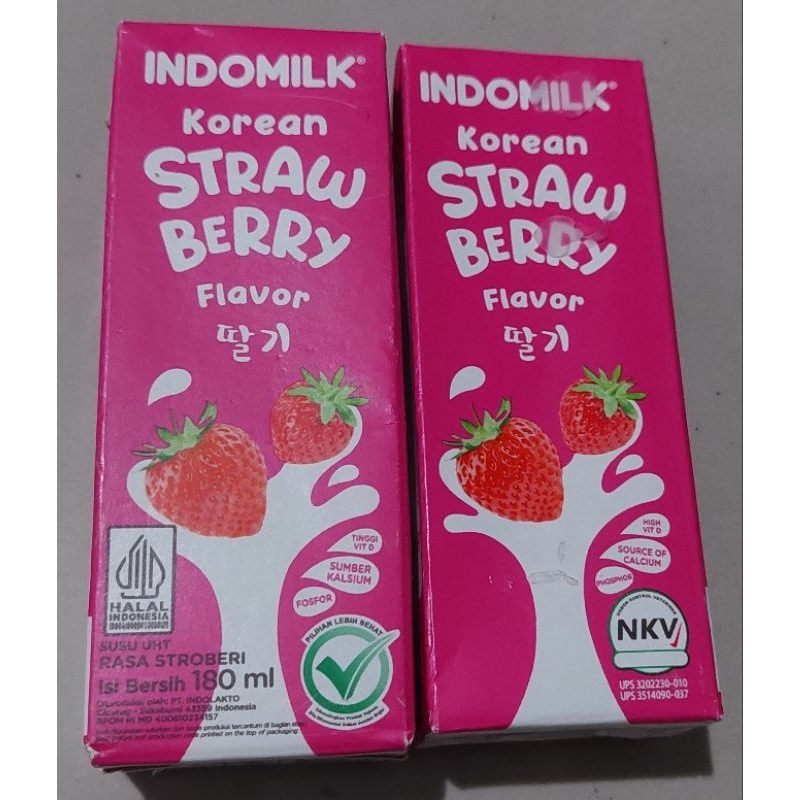 

Susu Kotak Indomilk 180ml Strowbery