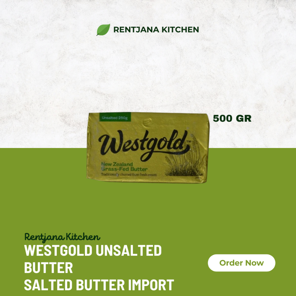 

Westgold Unsalted Butter - Salted Butter Import 250gr