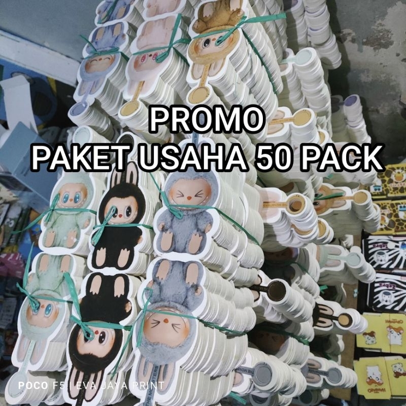 

PAKET USAHA (50 PACK BAHAN) SET 6 AMPLOP 3D LABUBU VIRAL