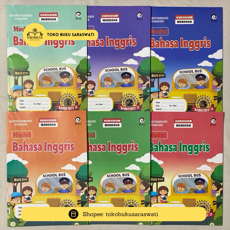 LKS EXIS B.INGGRIS KLS 1,2,3,4,5,6 SEMESTER 2 KURIKULUM MERDEKA EDISI TERBARU