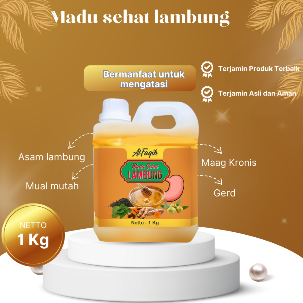 

Madu Lambung Al Faqih 1Kg - Madu Sehat Lambung gerd asli Madu Untuk Kesehatan Lambung Gerd & maag