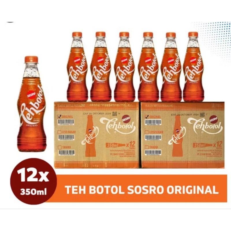 

teh botol 1 dus isi 12 botol 350ml