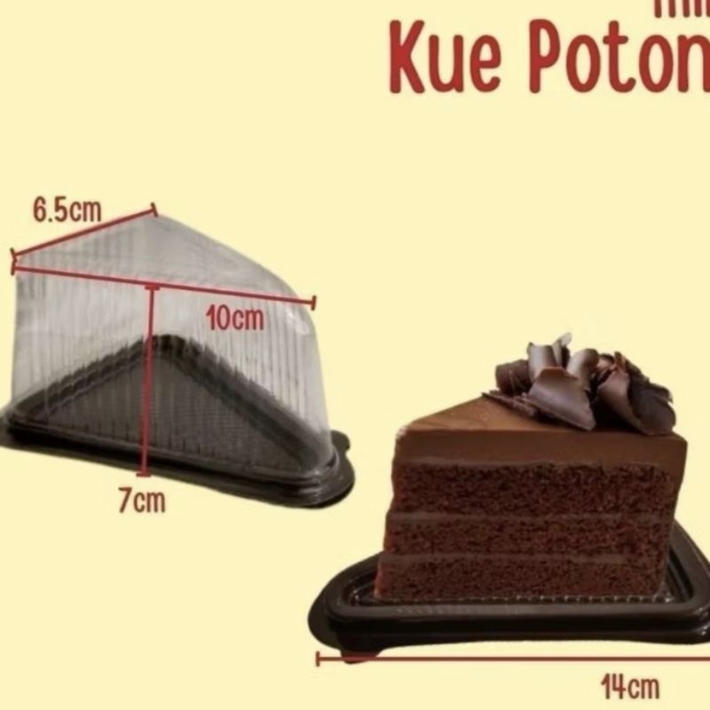 mika cake segitiga, mika kue potong