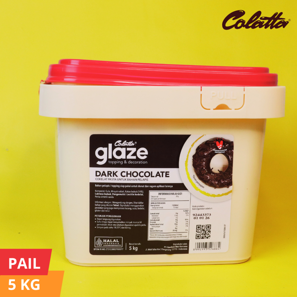 

Colatta Glaze PAIL (5kg) All Variant / 5kg Topping Donat Glaze Aneka Rasa