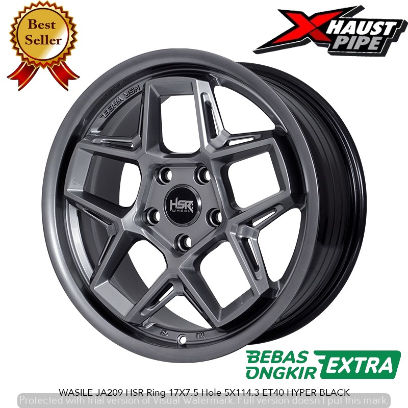 Velg Import Original Desing HSR WASILE Ring 17 Pcd 5X114.3 Cocok Untuk Mobil Ertiga Xovr Apv Hrv Juk