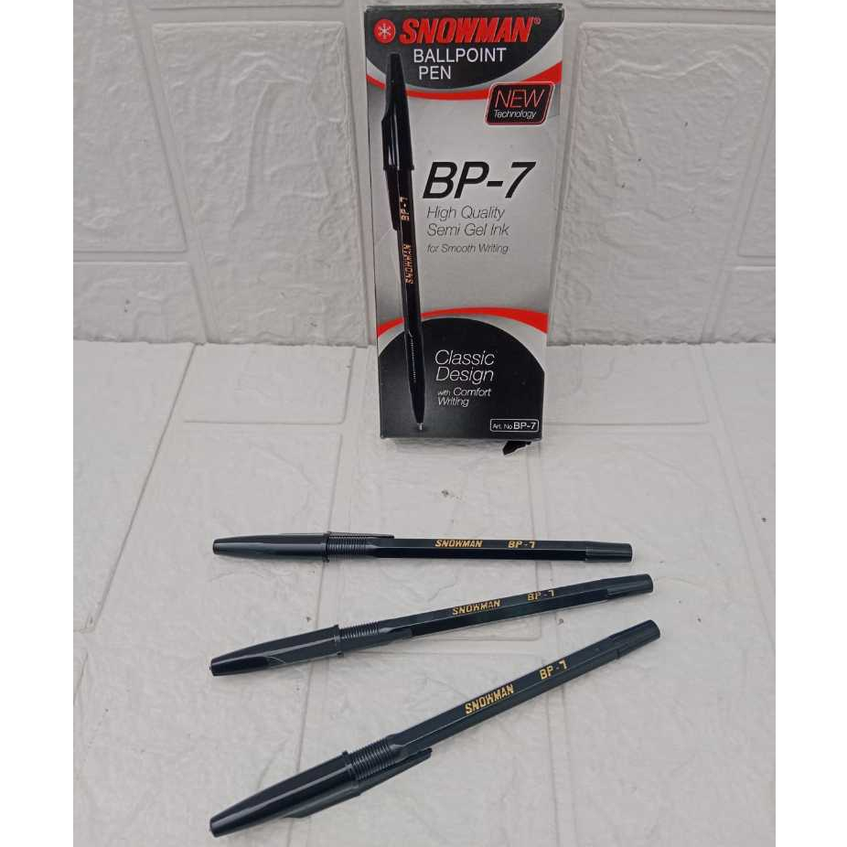 

(1PCS) Bolpen / Pulpen / Ballpoint Snowman BP7 0.7mm