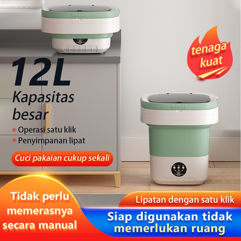 G.S.D Mesin Cuci Mini Mesin Cuci Lipat Mesin Cuci Mini Portable Kapasitas 6L 8L 12L