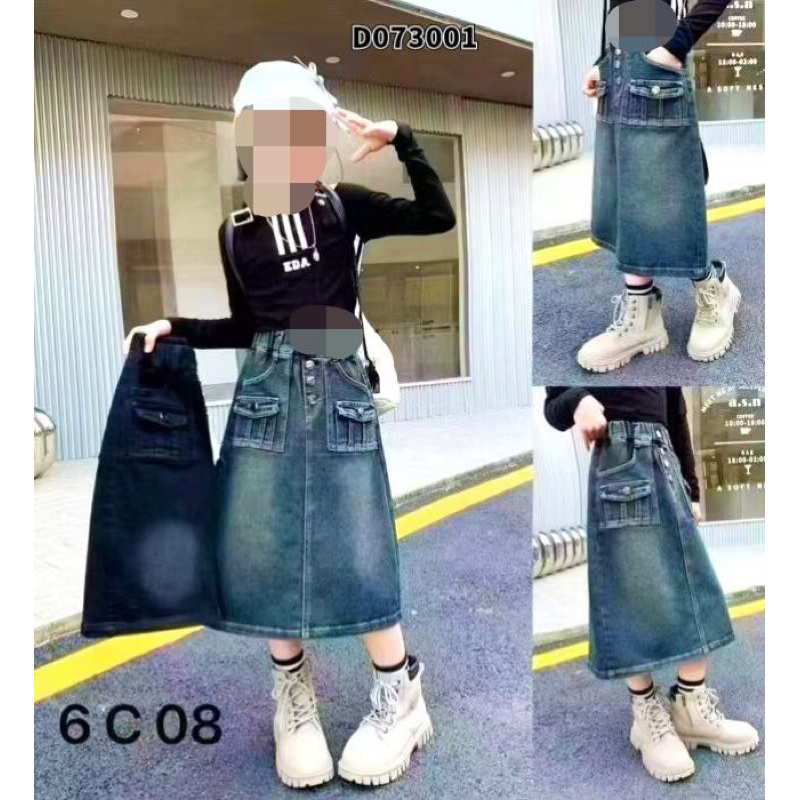 Rok Jeans Import / Rok Jeans Anak / Rok Import / Rok Anak Perempuan / Rok Terbaru / Rok Kekinian