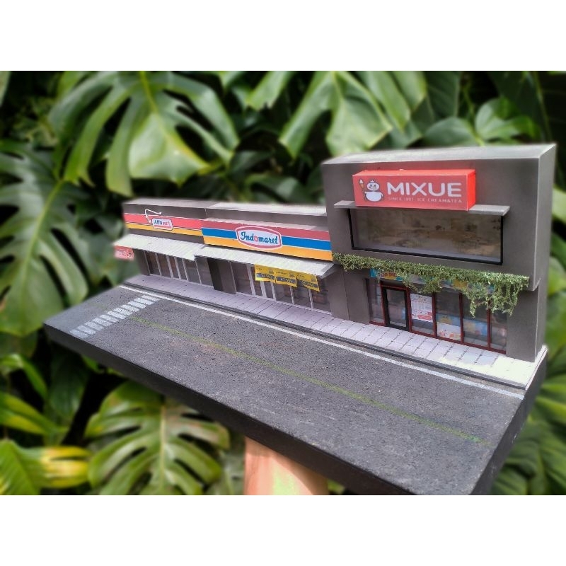 Diorama Minimarket Alfamart Indomaret Mixue Skala 1:64