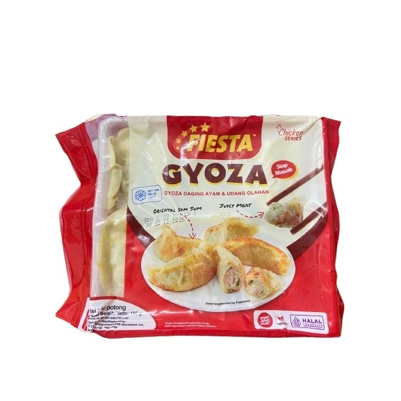 

FIESTA GYOZA DAGING AYAM DAN UDANG 180GR ISI 10PCS HALAL