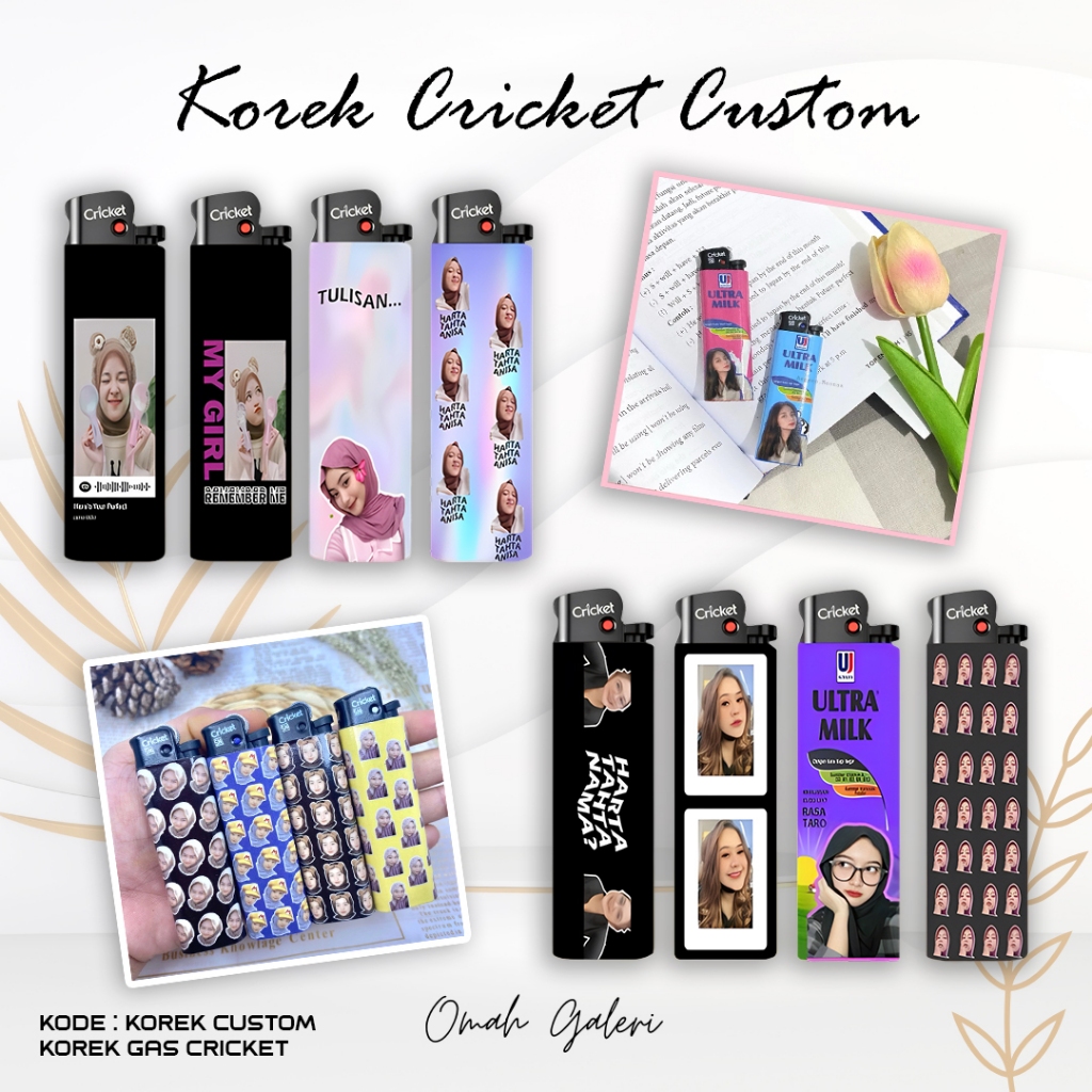 KOREK CRICKET CUSTOM ULTRAMILK / KOREK CUSTOM FOTO / KOREK CUSTOM BEBAS REQUEST