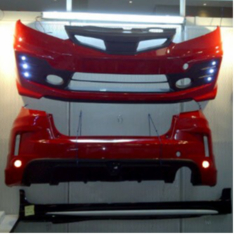 02 Bumper Jazz Mugen Rs Ge8 / Bemper Jazz Rs Mugen Ge8 up 2008 2009 -2014 tanpa cat GRT Duraflex
