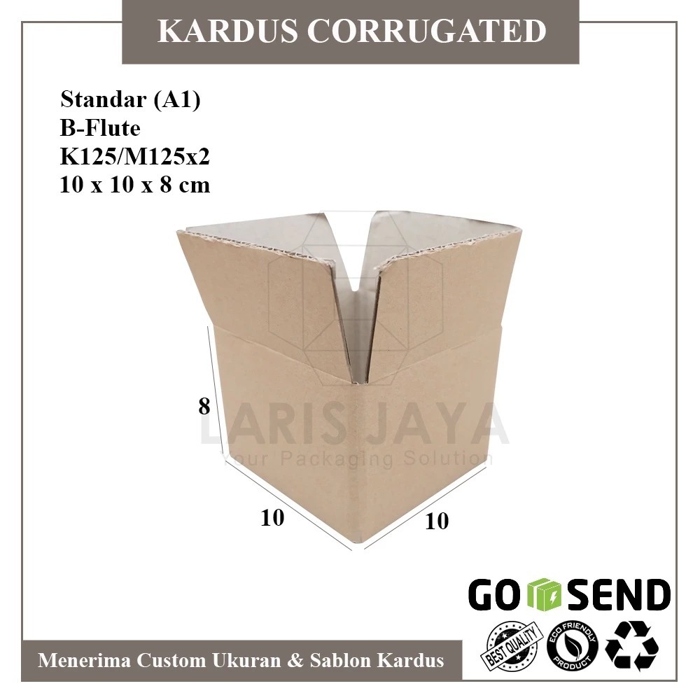 

(10Pcs) Kardus 10x10x8 cm Box Polos untuk kotak Aksesoris souvenir Isi 10 pcs
