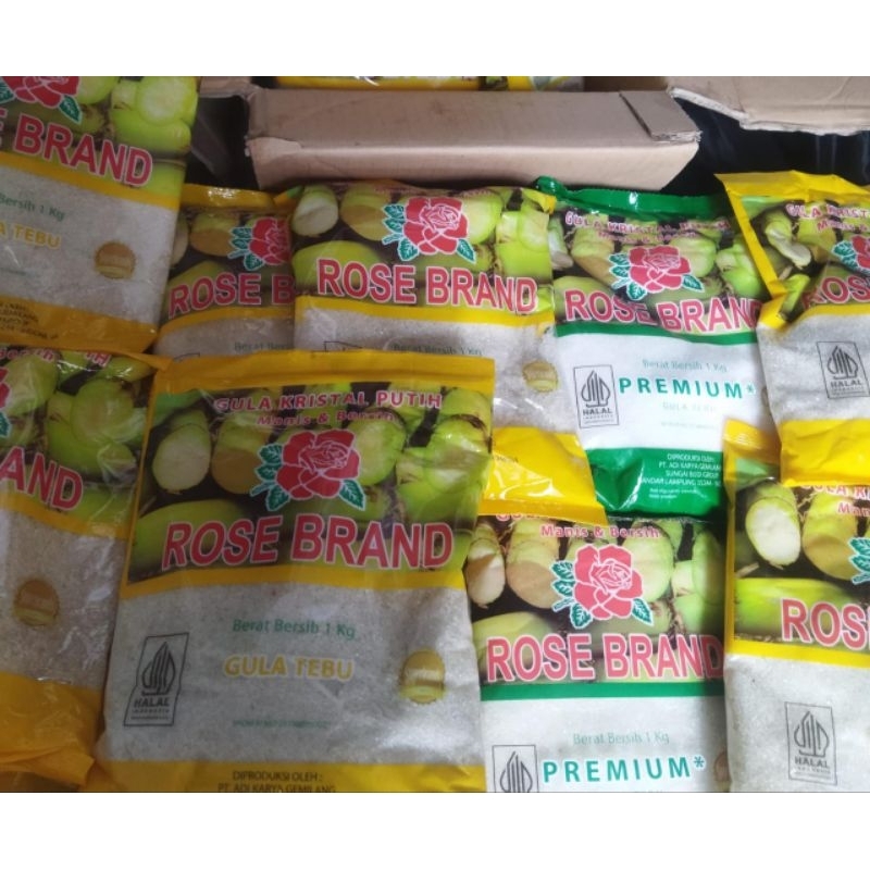 

Gula Pasir Kemasan 1 KG Rose Brand