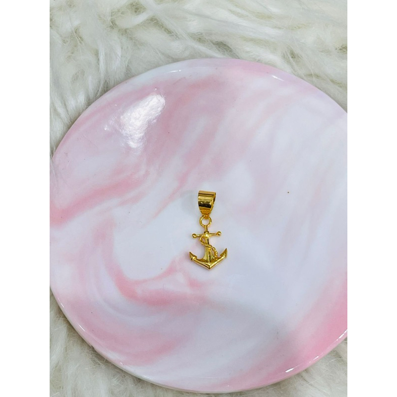 kalung fancy liontin jangkar cantik emas asli kadar 700 & 875