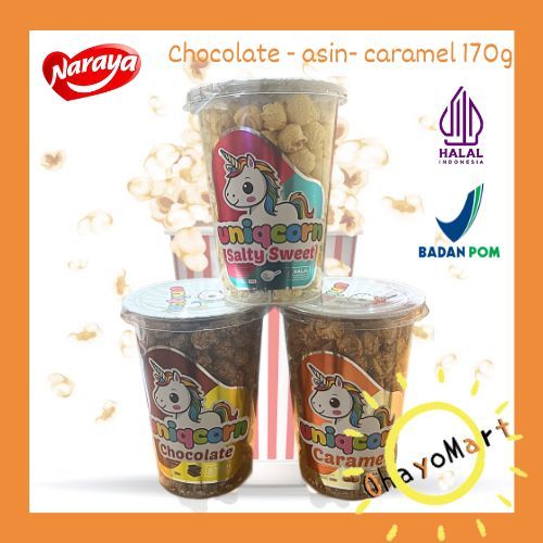 

Naraya uniqcorn popcorn Gelas / Naraya popcorn gelas / naraya popcorn gelas aneka rasa 120g
