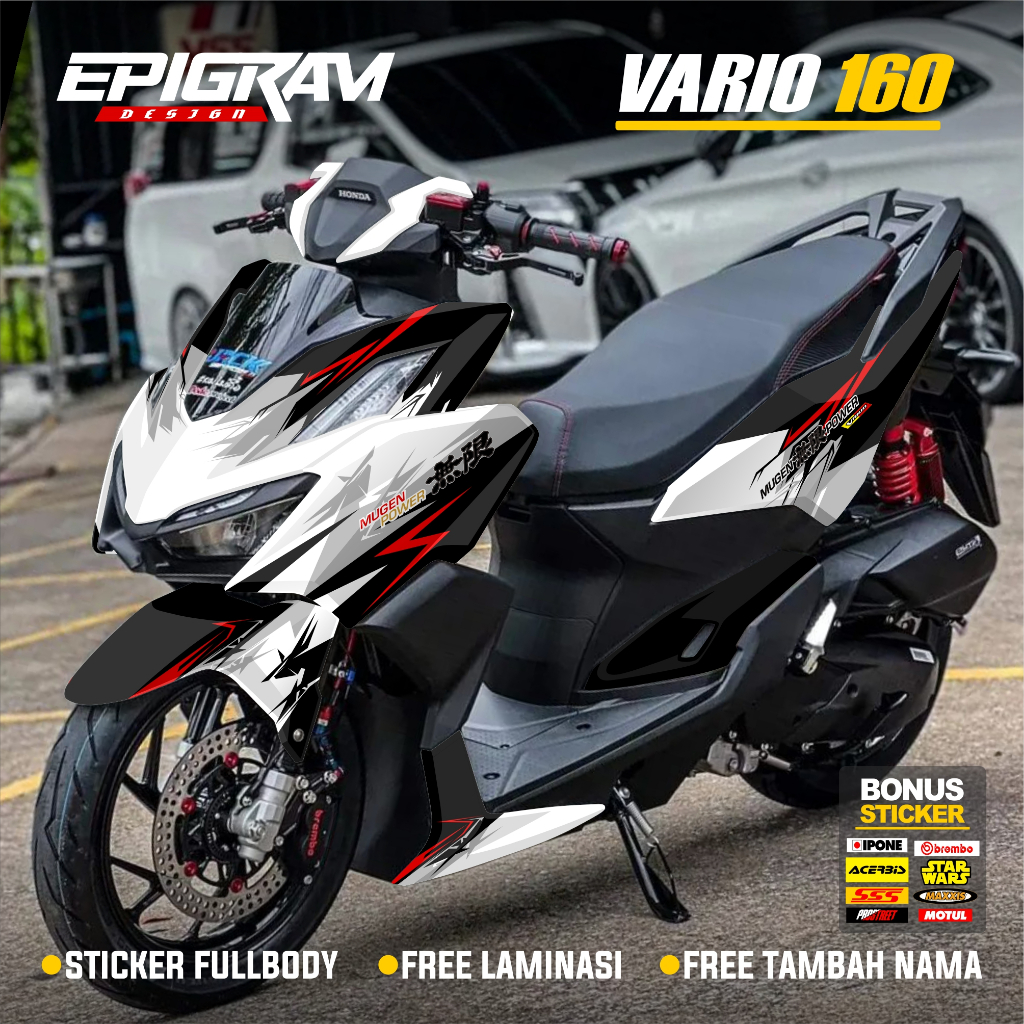 Decal Stiker Vario 160 New 2022 2023 2024 Fullbody Dekal Sticker Motor Honda Vario 160 New ABS CBS M