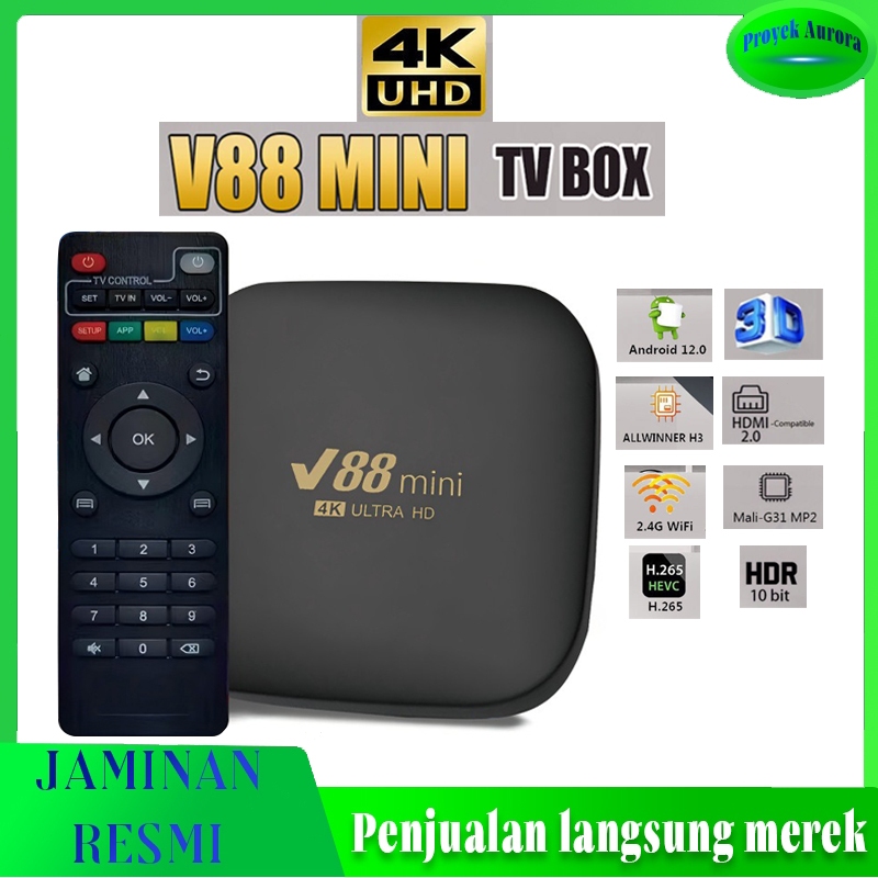 V88 mini Android 10.0 Kotak set-top box TV Internet Kotak TV 4K Kotak set-top box Internet TV BOX 4K