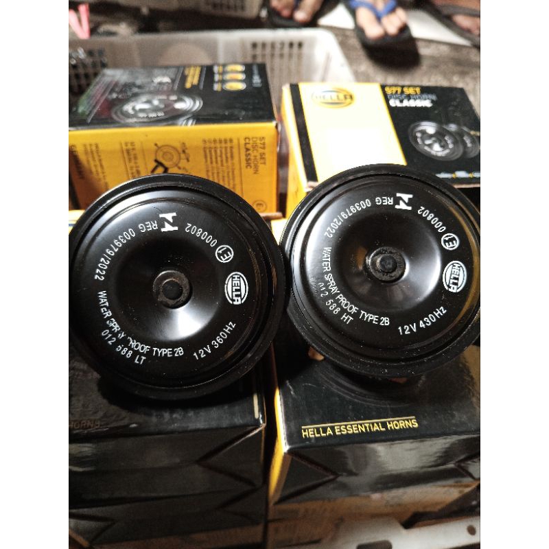 KLAKSON HELLA MOTORCYCLE SINGLE DISC HORN S70 12V - KLAKSON MOTOR