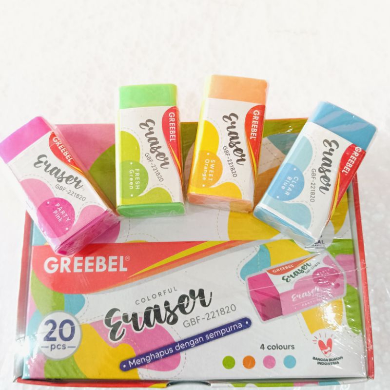 

PENGHAPUS GREEBEL WARNA-WARNI - ERASER GBF-221820