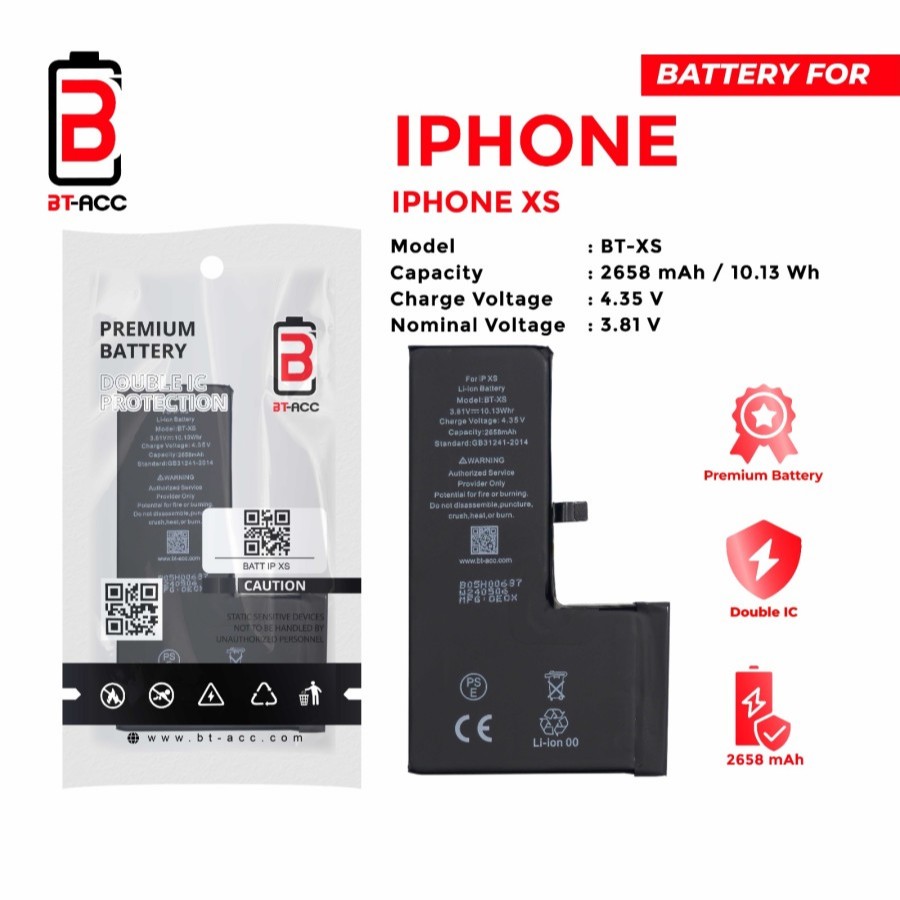 BT ACC Battery Baterai Batre For Iphone XS Original