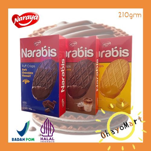 

Naraya narabis puff crisps big box / Narabis biskuit puff crisps aneka rasa big box 210g