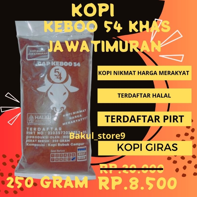 

Kopi Bubuk 54 Asli Dampit 250 Gr Khas Malang Jawa Timuran