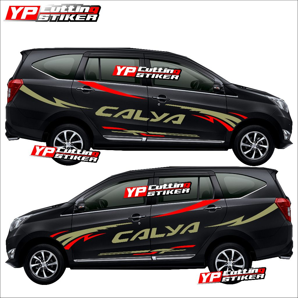 Flowbeeshop Sticker Mobil Calya Sticker List Mobil Calya Stripping Stiker Mobil Calya