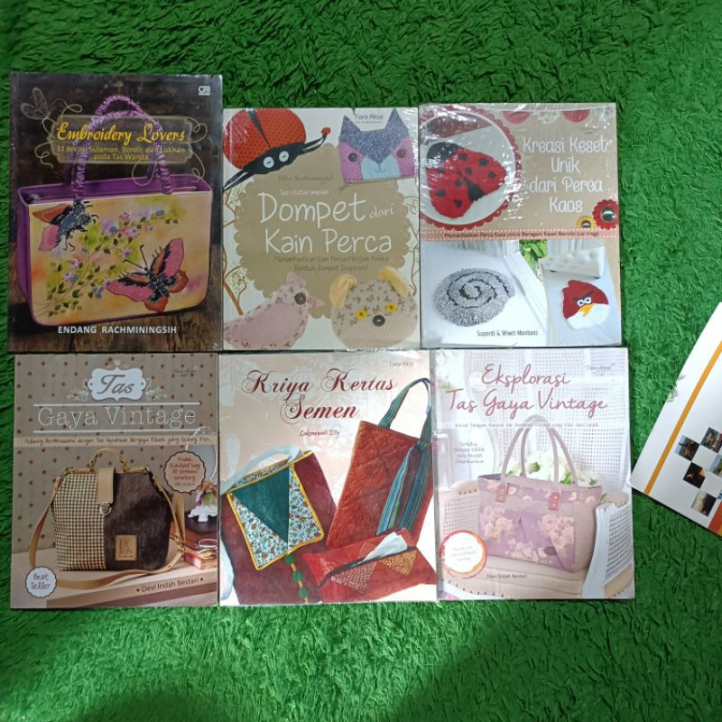 ORIGINAL BUKU KREASI DAN KERAJINAN TANGAN KESET UNIK DARI PERCA KAOS DOMPET EKSPLORASI TAS GAYA VINT