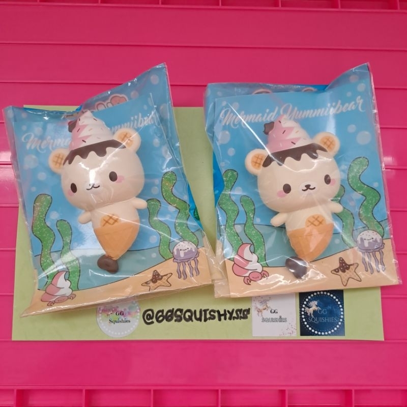 Yummiibear Mermaid by Creamii candy Yummii bear Punimaru Squishy Original Rare BNIP Sale Murah Legen