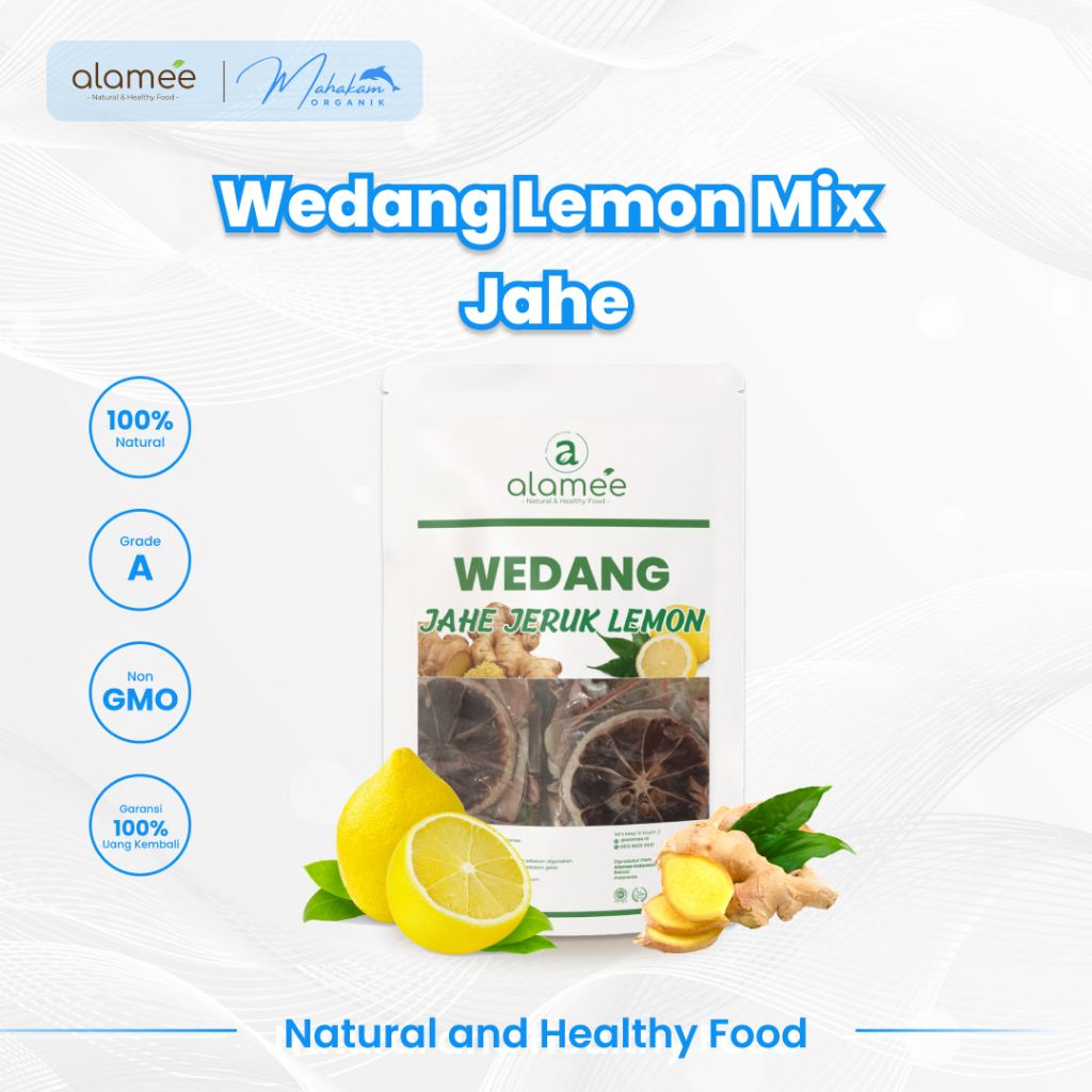 

ALAMEE Wedang Jahe Jeruk Lemon Rempah Minuman Alami Langsung Seduh Lengkap Organik