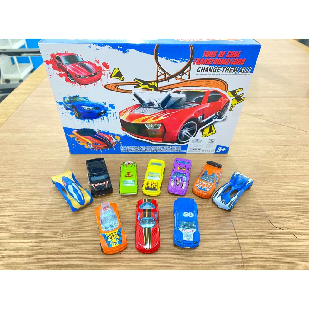 Mainan Diecast Mobil Hot Wheels Karakter isi 10 PCS 1699-10