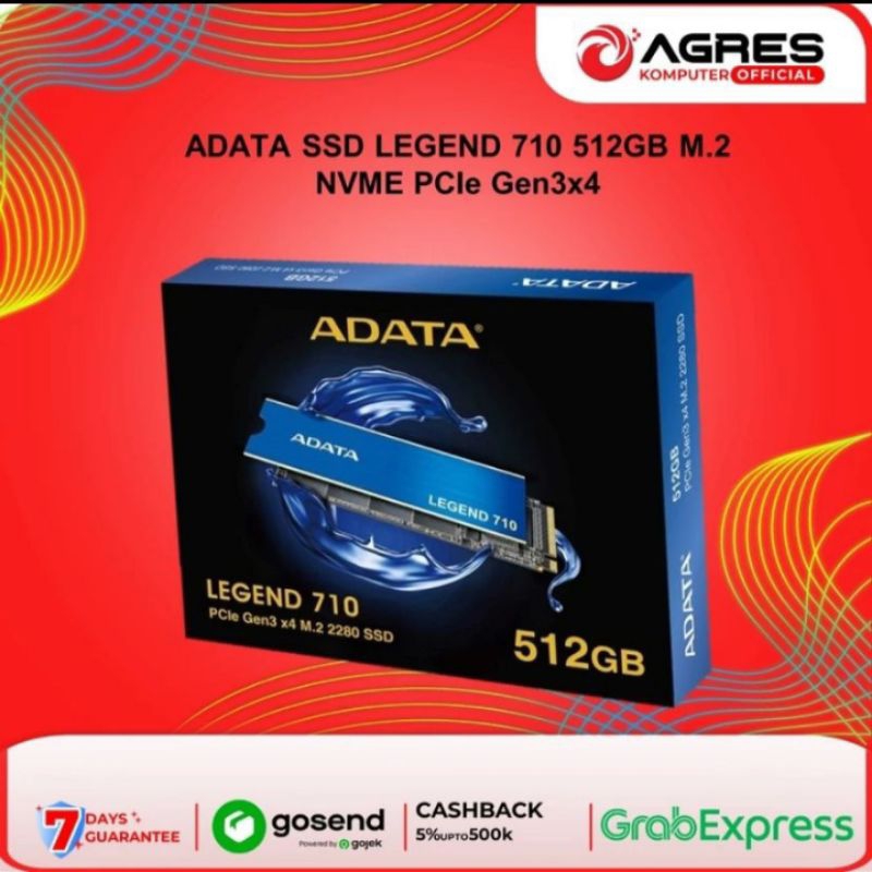 ￼ADATA SSD LEGEND 710 512GB/ 1TB/ 2TB M.2 NVME PCIe Gen3x4